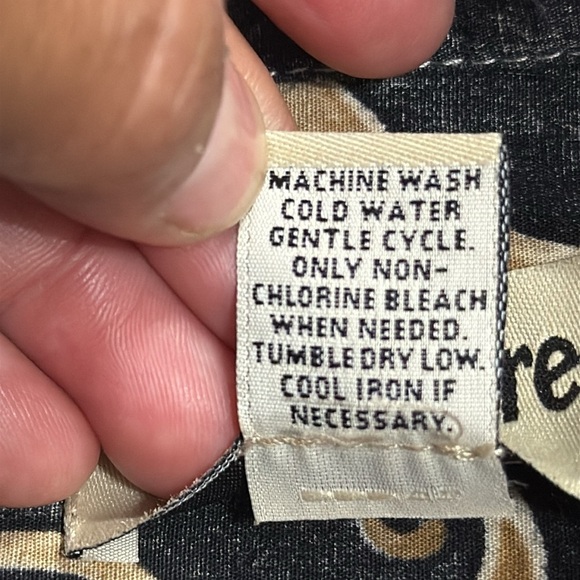 (P) Cooke Street Men's Floral Print Cotton Hawaiian Shirt, Size L, Blue/Brown - Picture 10 of 10